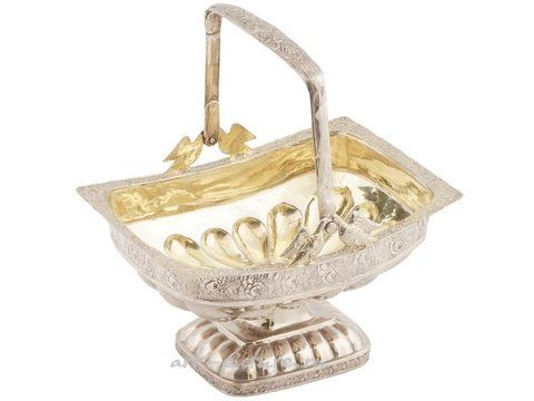 Русское серебро, Императорская русская серебряная корзинка для конфет