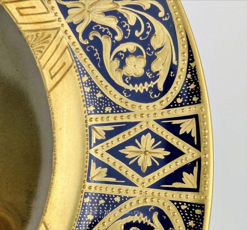 Royal Vienna , Фарфоровая тарелка с портретом от Вагнера, около 1900 года