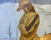 "Домик в овраге". Витебск, 1996 год. Холст, масло. Размер 67/52 см.