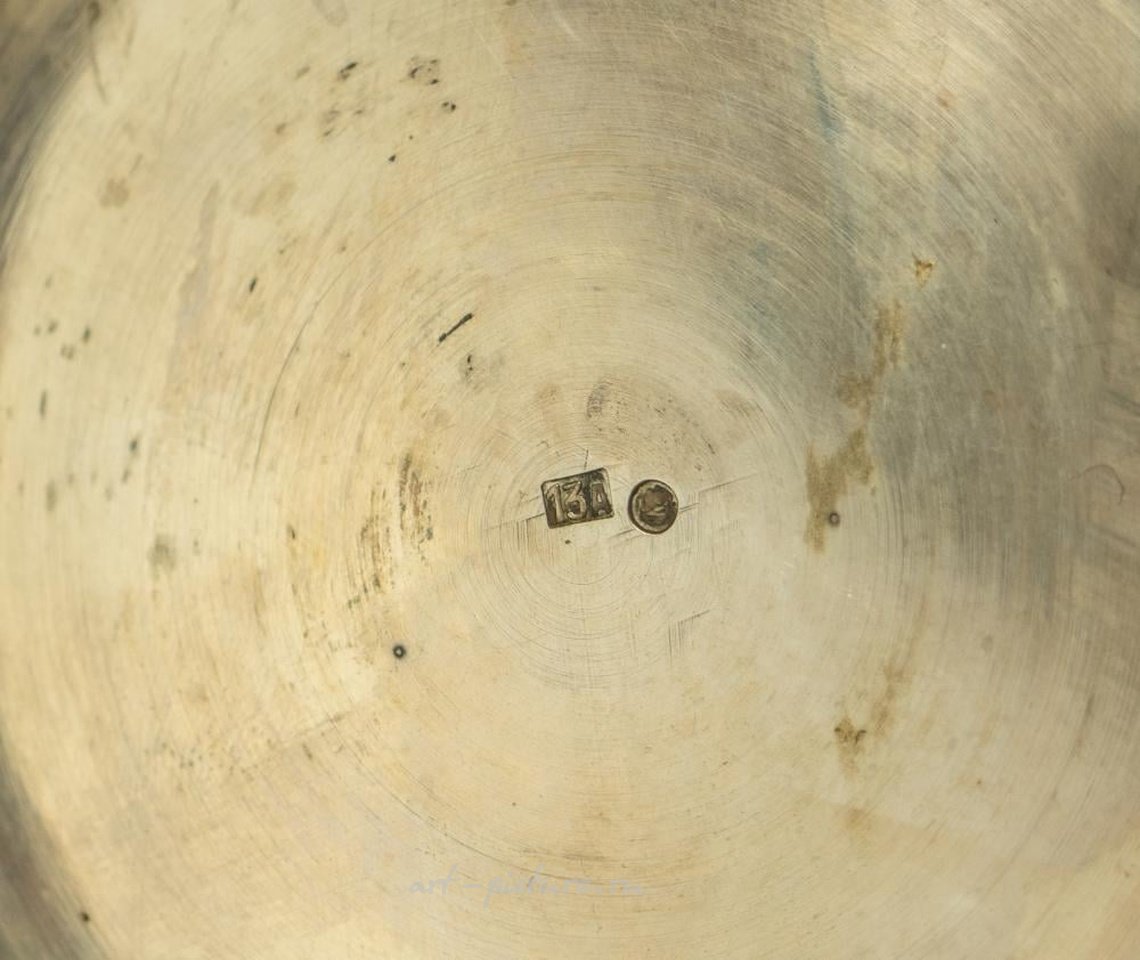 Русское серебро , Русская серебряная подставка для чашки