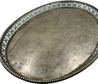 купить Серебряный ​поднос в русском стиле 18 век 1758 год