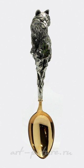 Ложки Валерия Голованова. Ложка волк.