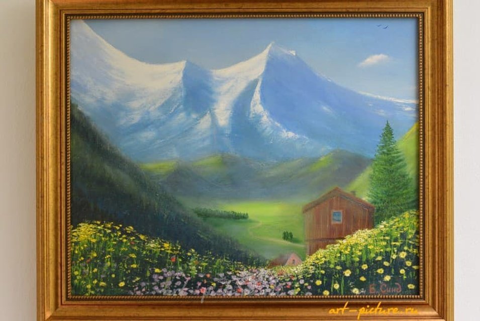 жизнь в горах холст масло 