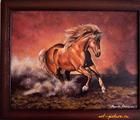 Статуэтка "Жребец" акриль,MDF 