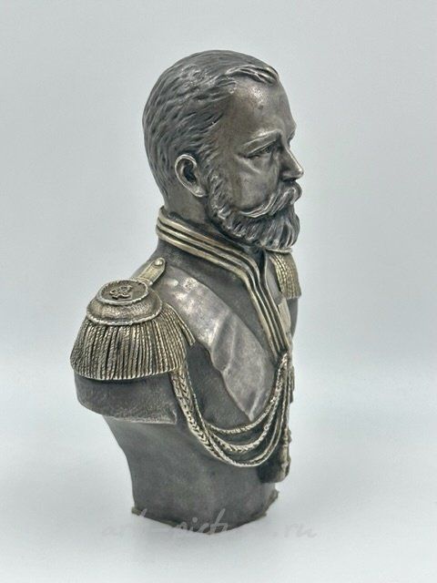 Серебряный бюст Николай II
