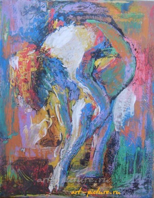 Утренний туалет холст,акрил