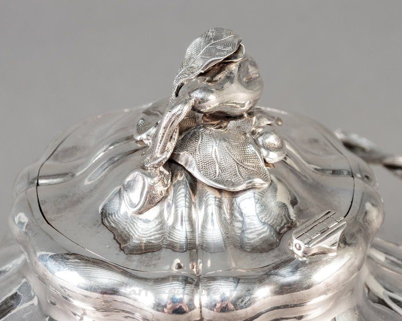 Русская серебряная сахарница с крышкой, Российская Империя ( Россия )