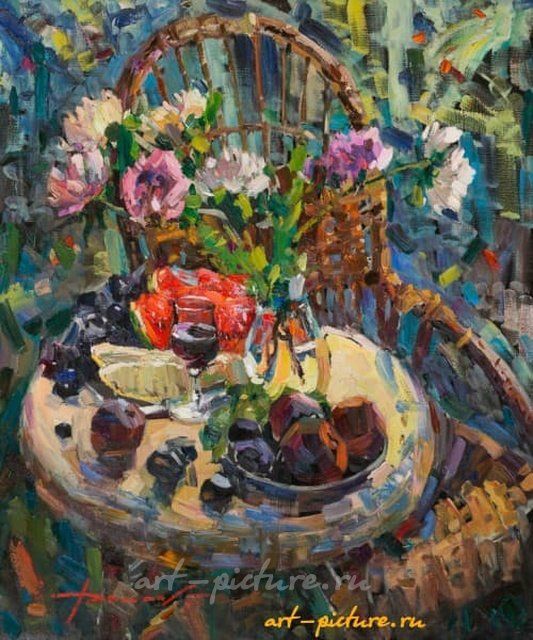 утро масло,холс 