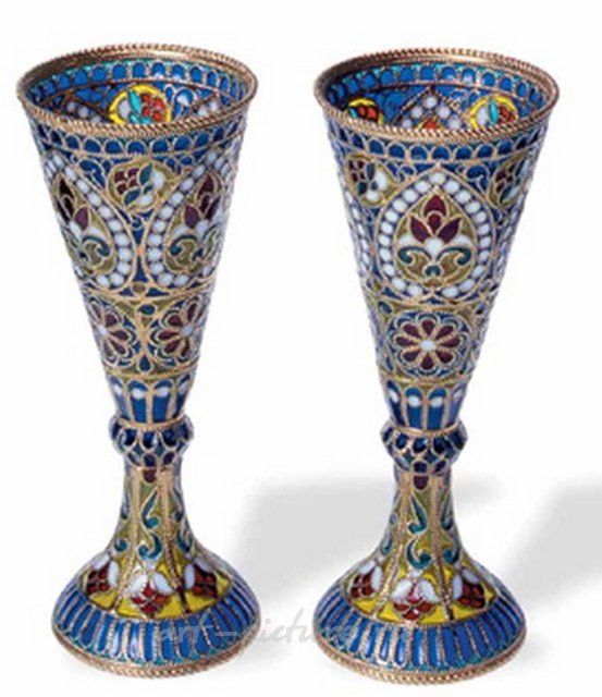 Рюмка витражная эмаль