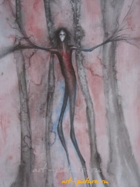 水彩、铅笔、水彩纸的跌落