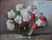Пионы холст,масло 