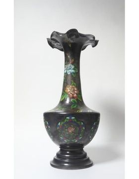 купить Китайская Ваза. Серебро, горячая эмаль (техника Даши). Китай, Пекин (северный), XIX век