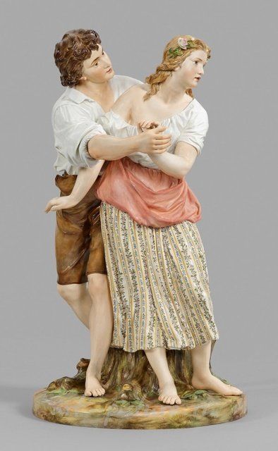 Майссенская фигурная группа "Влюбленная пара" Иоганна Христиана Хирта