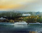 Санаторий "Волжский Утёс" масло,холст