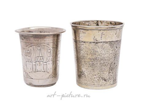 Русское серебро, Русский серебряный бокал - серебряный бокал с позолоченным изображением императорского шифра