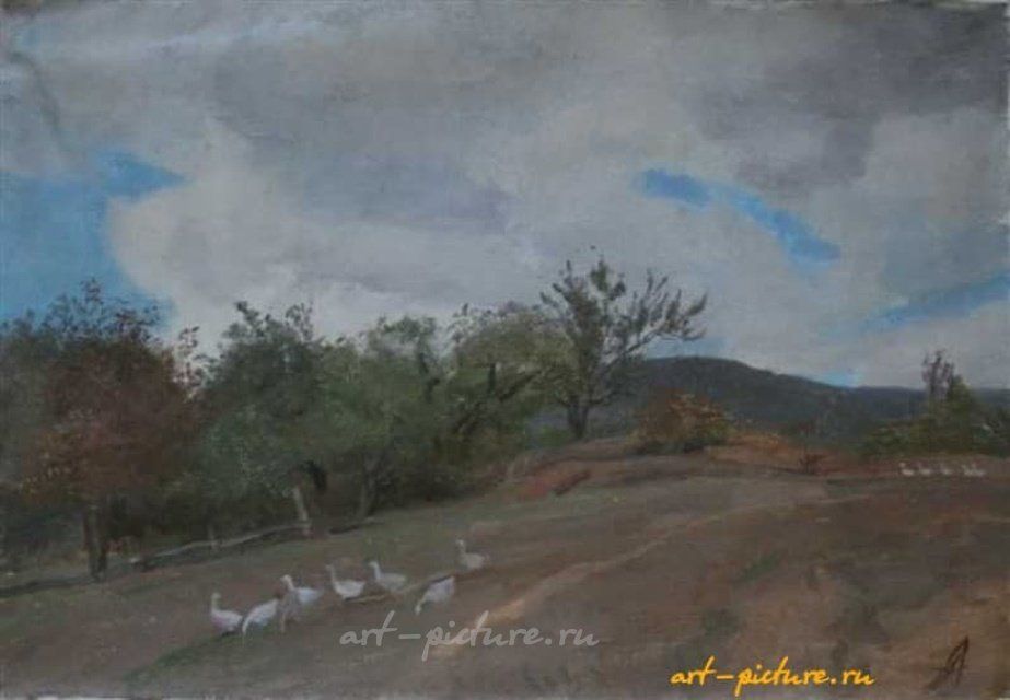 Гусиная горка. Холст, масло. 43 х 62 см