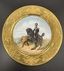 Фарфоровая тарелка с ручной росписью “Обер-офицер Лейб-Гвардейского Гусарского полка”