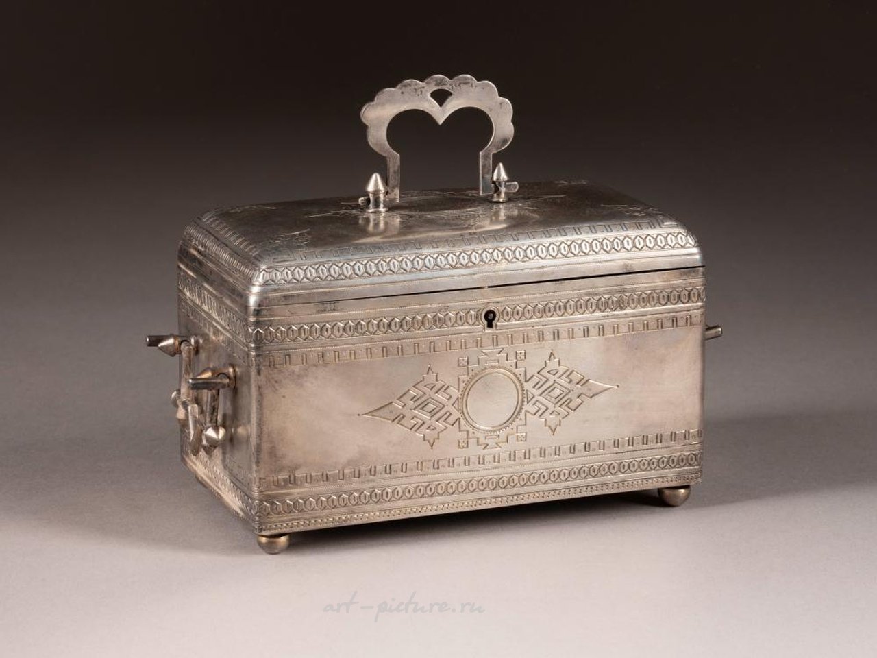 Русское серебро , СЕРЕБРЯНЫЙ САКВОЯЖ Русский, Москва, 1863 г. От р