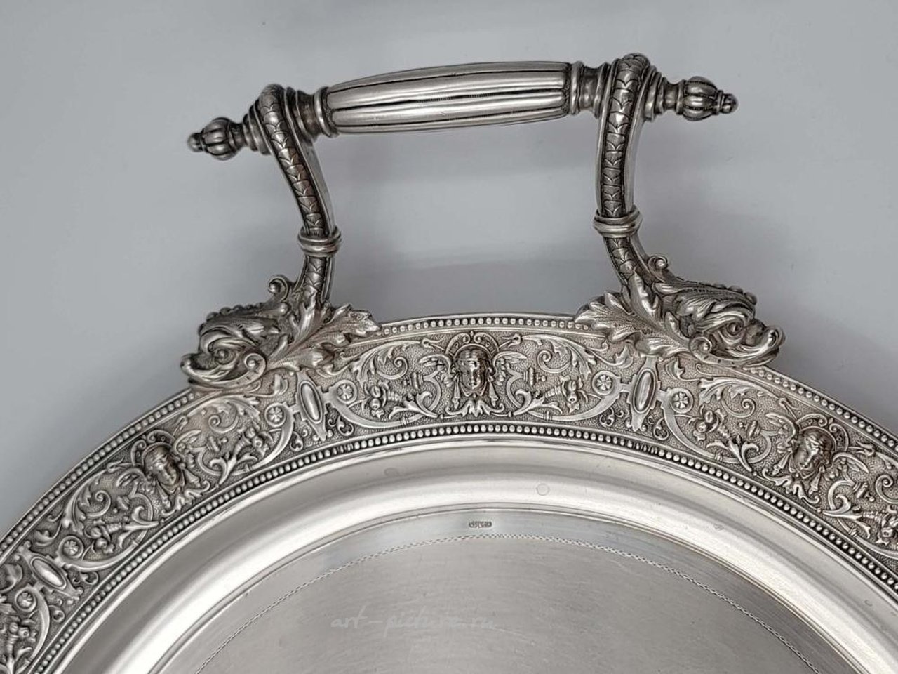 Русское серебро , Русский серебряный чайный сервиз 19 века, 84 пробы