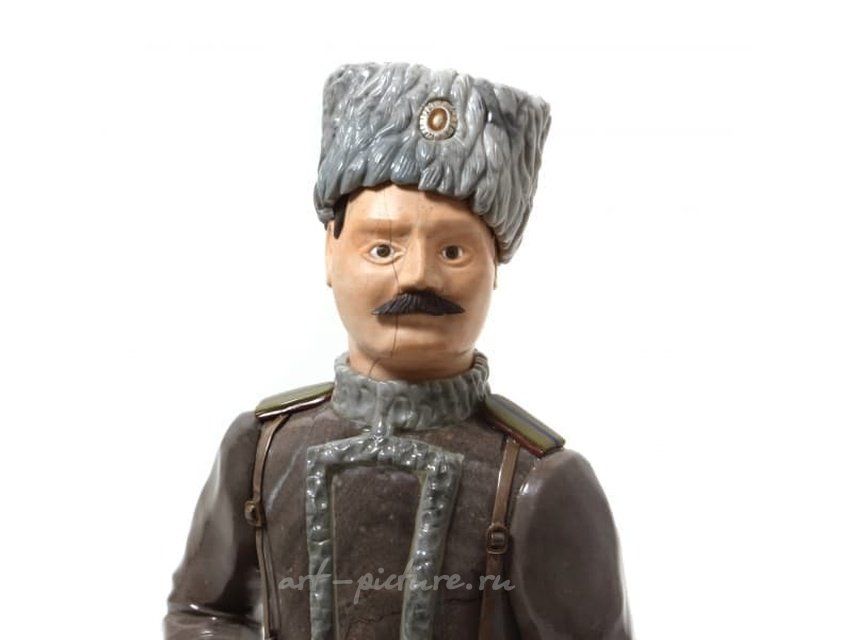 Авторская скульптура из камня "Ставропольский казак"