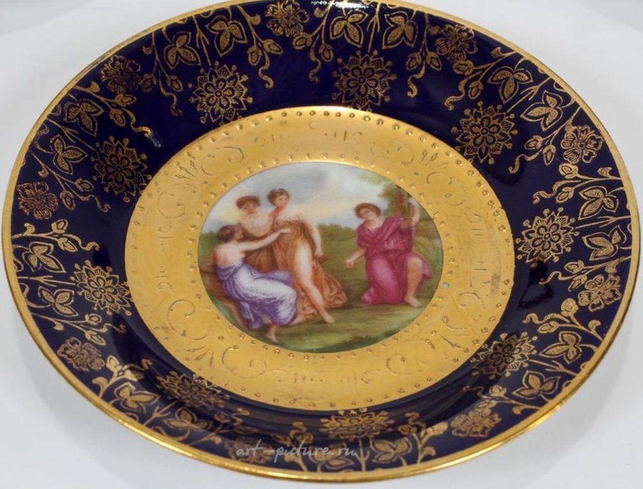 Royal Vienna Porcelain , Royal Vienna Porcelain Demi Tasse Cups, Saucers