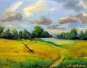 Луг холст, масло