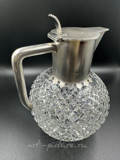 Графин. Хрусталь, серебро BOLIN