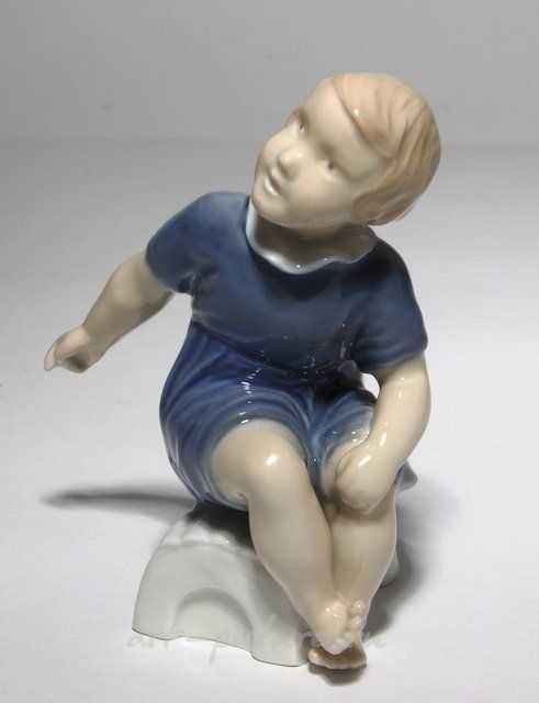 The girl on the bench. Denmark, Copenhagen, Bing & Grondahl.