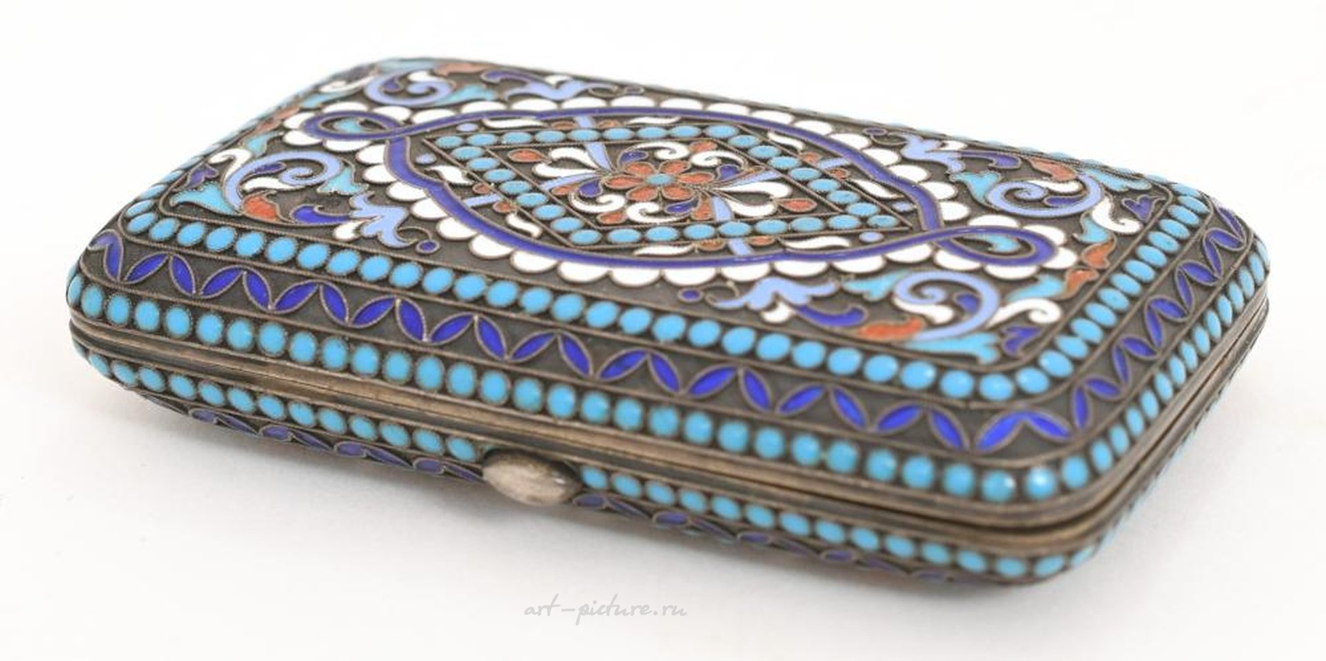 Русское серебро , Серебряная сигаретница русского серебра Густава Клингерта XIX века