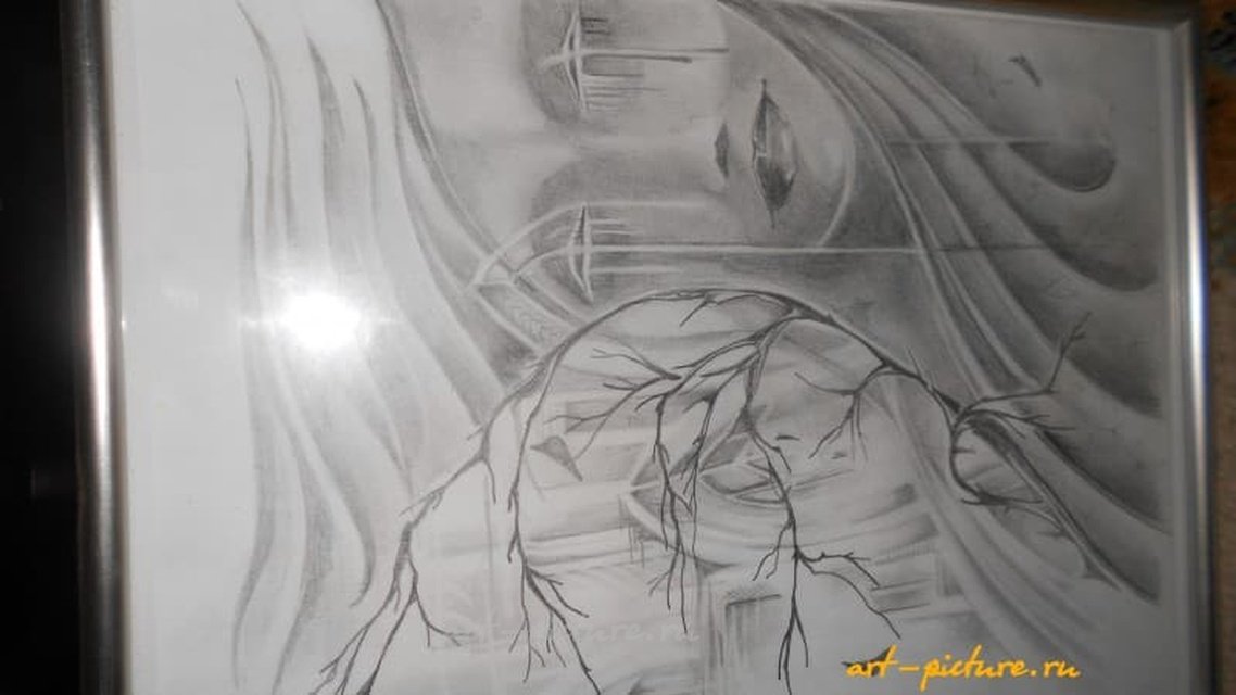 осень карандаш 