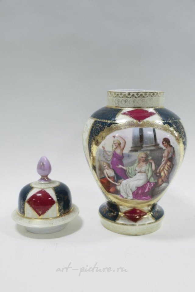 Royal Vienna , Фарфоровая пара с портретами из Королевской Вены