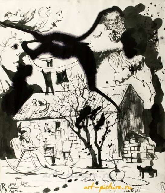 TWILIGHT БУМАГА, ТУШЬ,  (PAPER, INK 