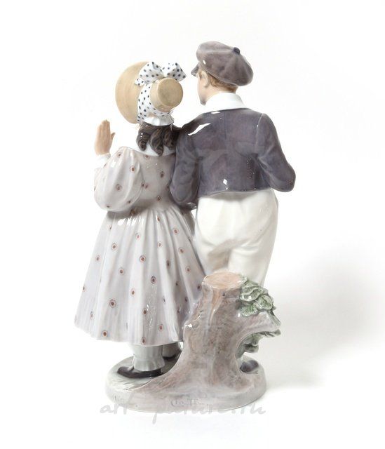 汉斯和特莉娜。丹麦，哥本哈根，皇家哥本哈根