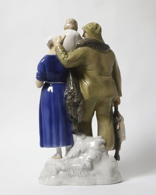 Семья рыбака. Дания, г. Копенгаген, Bing & Grondahl.