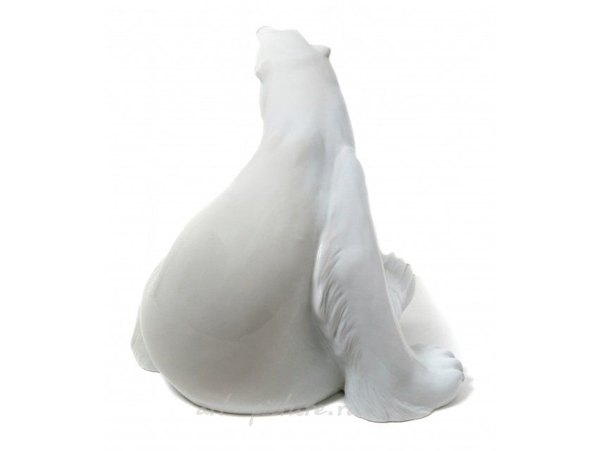 Фарфоровая фигура "Белый медведь". Bing Grondahl.