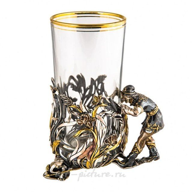 Серебряный подстаканник Иван-царевич
