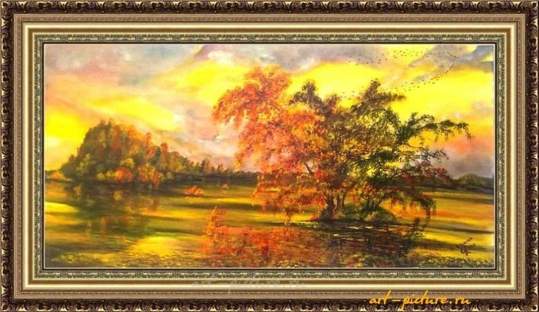 Всполохи осени холст/масло 