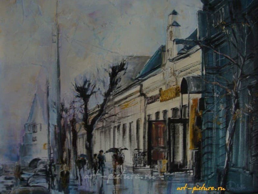 Улица Советская масло,холст