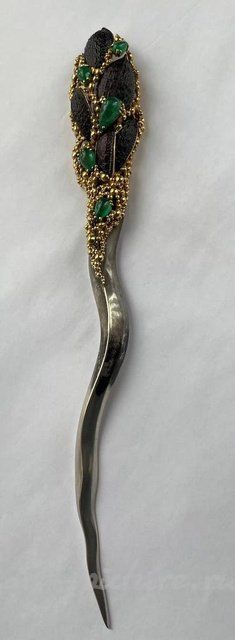 Jewelry letter opener with beetles by Gilbert Albert.
