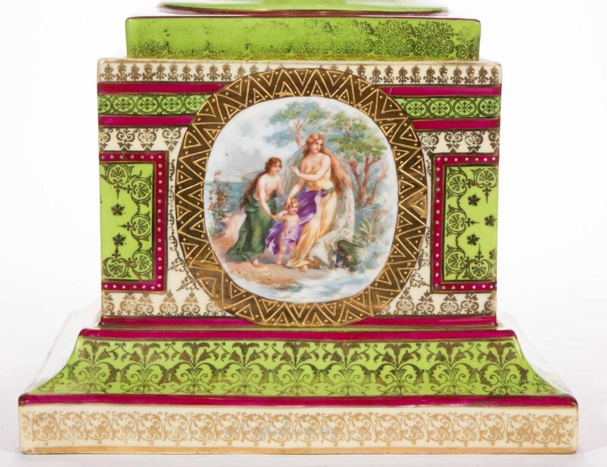 Royal Vienna , Австрийская королевская фарфоровая ваза из Вены с крышкой