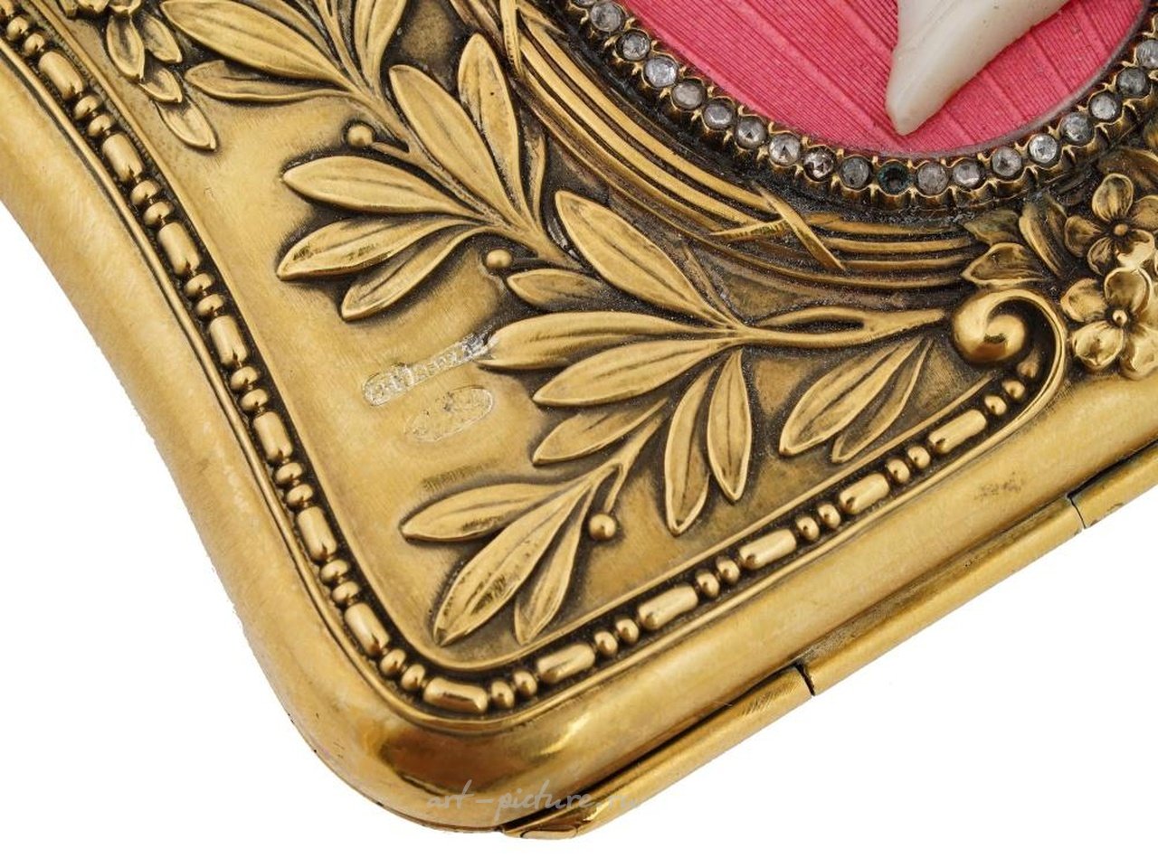 Русское серебро , Русский дамский кошелек из позолоченного серебра