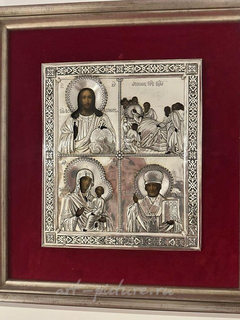 镶有安德烈·卡尔洛维奇·阿德勒（Andrey Karlovich Adler）制作金属饰套的圣像