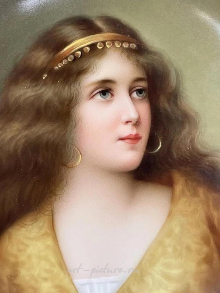 Royal Vienna , Фарфоровая тарелка с портретом Вагнера, около 1900 года, в хорошем состоянии. Оценка: $2000-2,500.