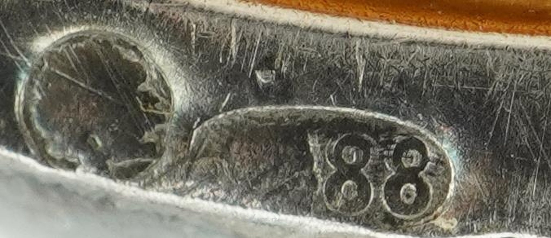 Русское серебро , Литой серебряный позолоченный стаканчик для водки