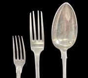 Серебряная ложка для джема модели "униплат" из серебра 950 пробы. Длина...