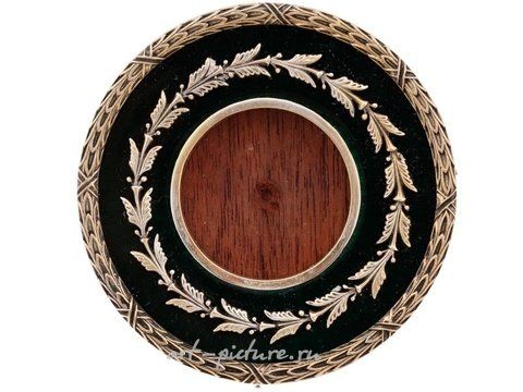 Русское серебро, Русская серебряная рамка для фотографии с гильошированной эмалью