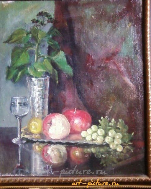 Натюрморт с отражением холст,масло 