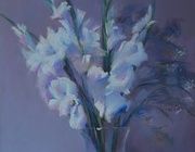 «Нежность. Гладиолусы» Пастель, бумага. 