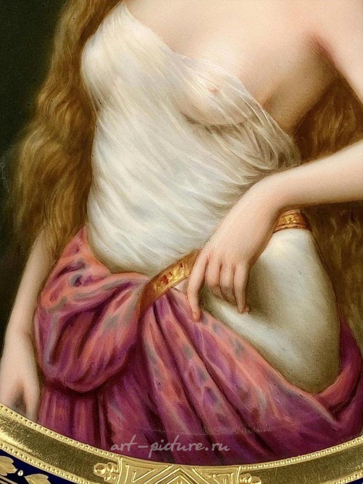 Royal Vienna , Фарфоровая тарелка "Royal Vienna" около 1900 года