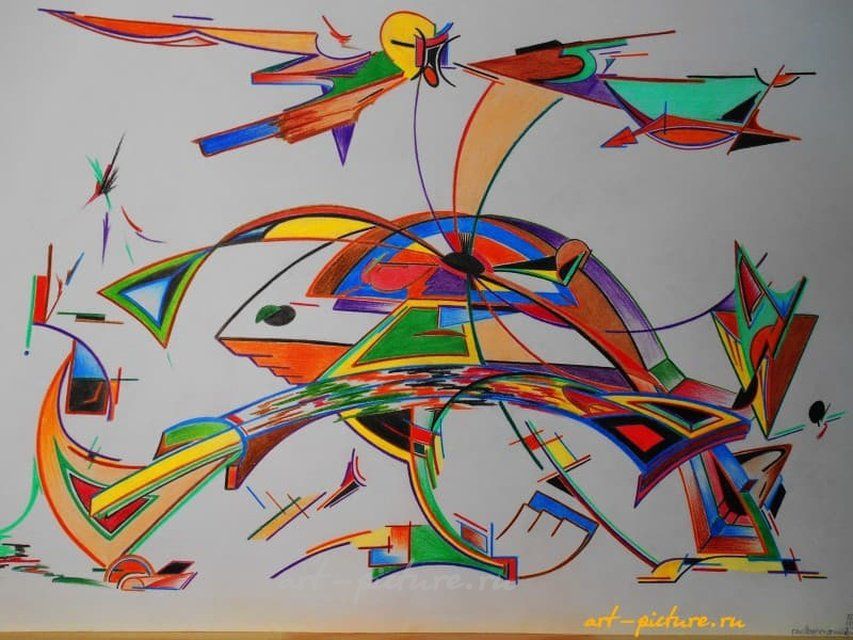 Вход и выход из паралельных миров бумага, карандаш